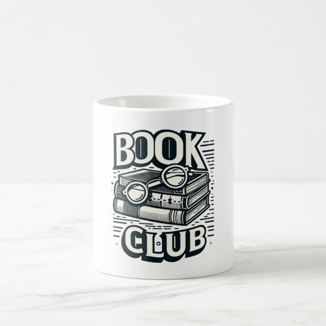 Buchklubenthusiast - Für die Liebe des Lesens Kaffeetasse (Mittel)