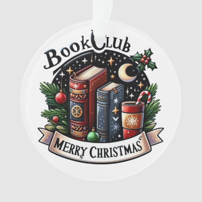 BuchklubWeihnachten Ornament (Vorderseite)