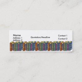 Buchladen-Geschäfts-dünne VisitenkarteBookmarkers Mini Visitenkarte