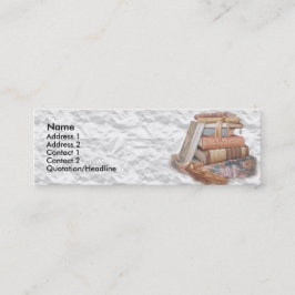 Buchladen-Geschäfts-dünne VisitenkarteBookmarkers Mini Visitenkarte
