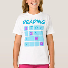 Buchlesen Kreuzworträtsel-Typografie-Design für Bü T-Shirt
