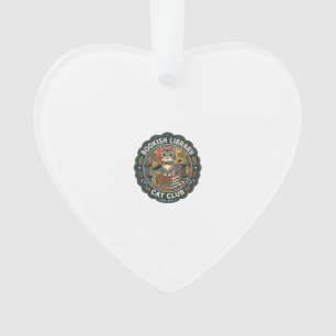 Buchliebende Bibliotheks-Katzen-POD-Vektorgrafik - Ornament