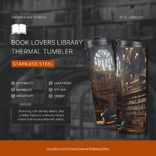 Buchliebhaber-Bibliothek-Thermal-Tumbler Thermosbecher