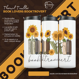 Buchliebhaber Booktrovert Thermobecher Thermosbecher
