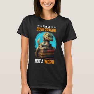 Buchliebhaber Buchdrache Leserfreunde Buchwurm Bo T-Shirt