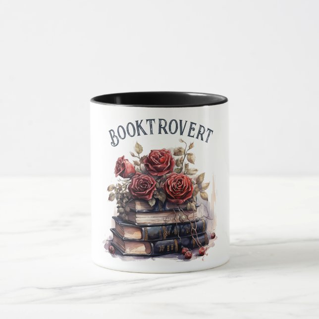 Buchliebhaber, Bücherwurm Tasse (Zentrum)