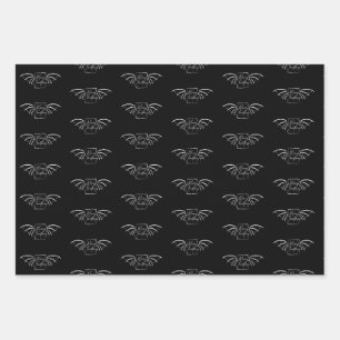 Buchliebhaber-Drachen-Weihnachts-Geschenkpapier Ge Geschenkpapier Set