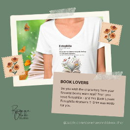 Buchliebhaber Fictophilia Frauen T - Shirt