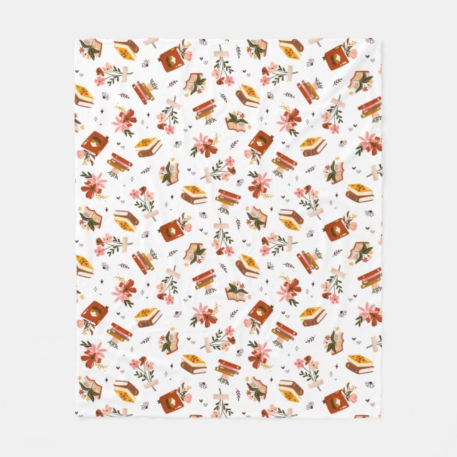 Buchliebhaber Fleecedecke (Vorderseite)