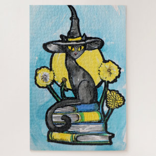 Buchliebhaber-Hexenkatze