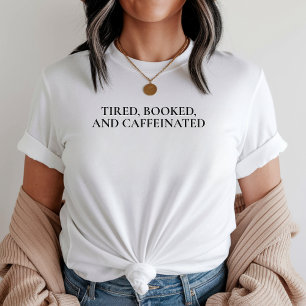 Buchliebhaber Kaffeeliebhaber Shirt, Lustiges Book T-Shirt