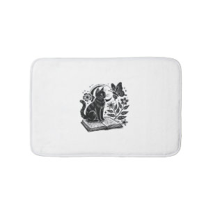 Buchliebhaber Katzen Bookworms Booknerds Halloween Badematte