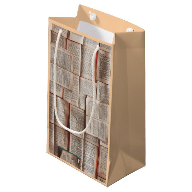 Buchliebhaber Kleine Geschenktüte (Vorderseite Schrägansicht)