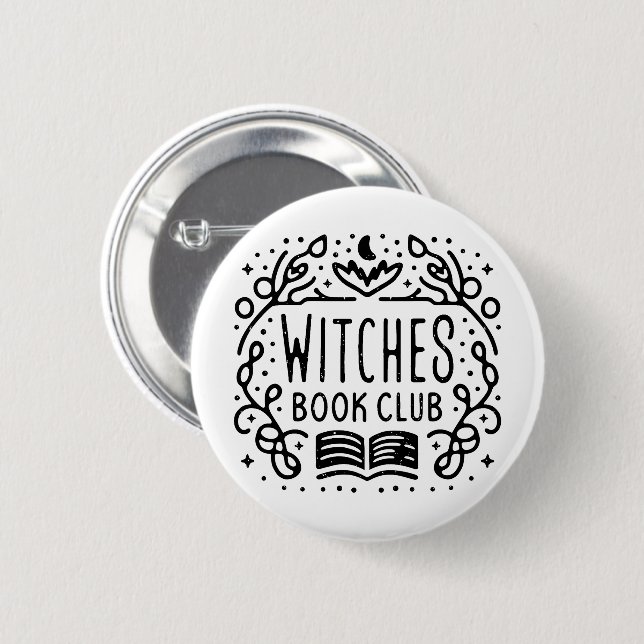 Buchliebhaber Klub mit akademischer Ästhetik Button (Vorne & Hinten)