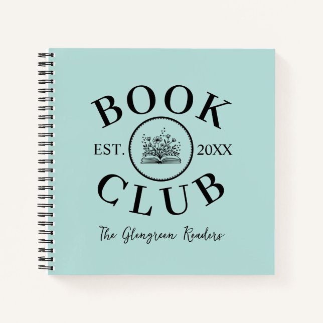 Buchliebhaber Leserclub Personalisiertes Notebook Notizbuch (Vorderseite)
