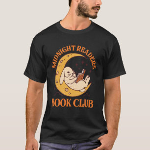 Buchliebhaber-Lesetrupp-Kaninchen-Mitternachtslese T-Shirt