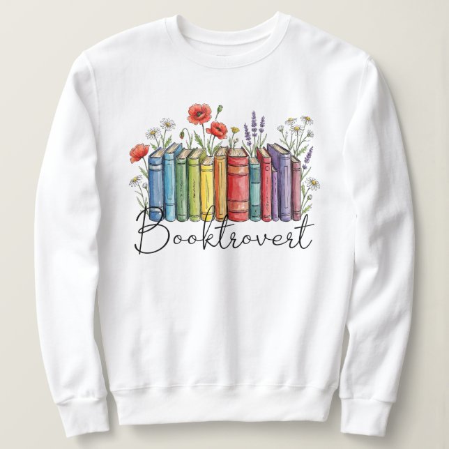 Buchliebhaber, lustiges Buchliebhaber-Design  Sweatshirt (Design vorne)