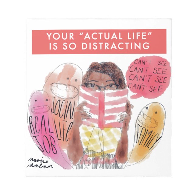 Buchliebhaber Notizblock (Vorderseite)