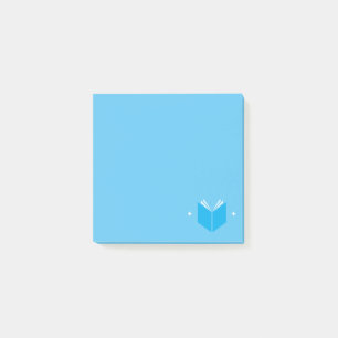Buchliebhaber Post It Notes / Blau Post-it Klebezettel
