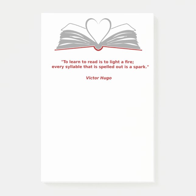 Buchliebhaber Post-It-Notes Post-it Klebezettel (Vorderseite)