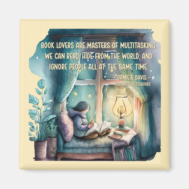 Buchliebhaber sind Meister des Multitasking Magnet (Vorne)