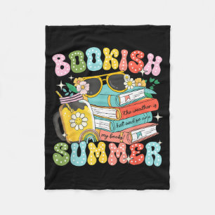 Buchliebhaber Sommer Trendige Liebe zum Lesen Für Fleecedecke