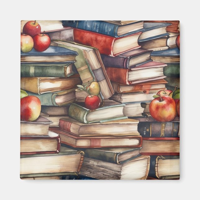 Buchliebhaber und Lehrer Magnet (Vorne)