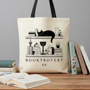 Buchliebhabers Cozy Academia Buchliebhaber Monogra Tragetasche