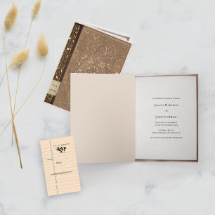 Buchliterarische Hochzeit Einladung
