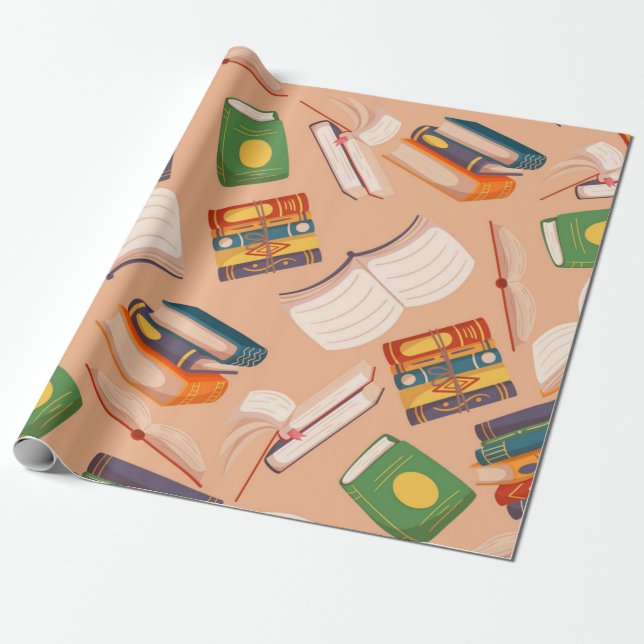 Buchmuster Geschenkpapier (Ungerollt)