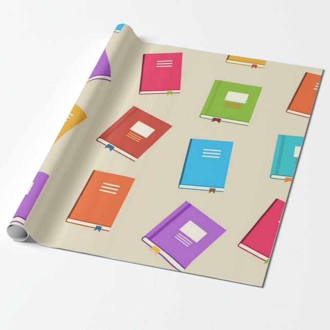 Buchmuster Geschenkpapier (Ungerollt)