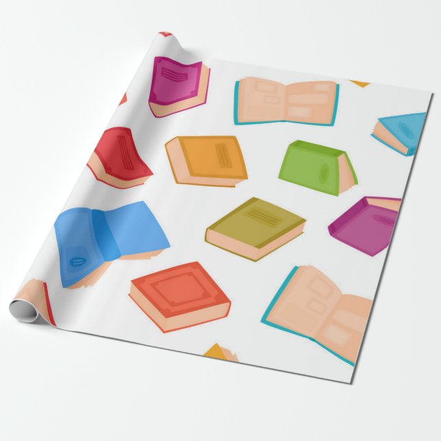 Buchmuster Geschenkpapier (Ungerollt)