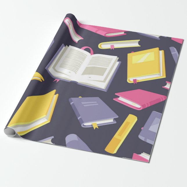 Buchmuster Geschenkpapier (Ungerollt)