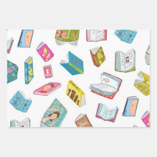 Buchmuster Geschenkpapier Set