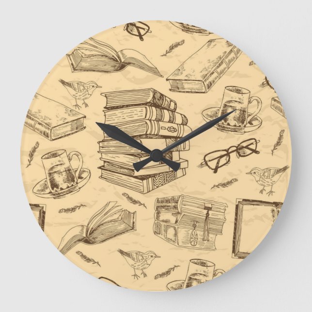 Buchmuster Große Wanduhr (Vorderseite)