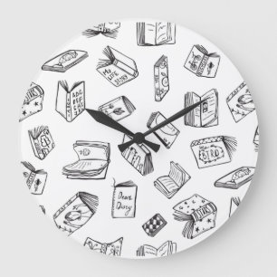 Buchmuster Große Wanduhr