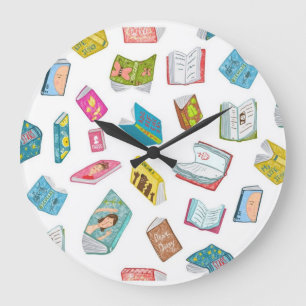 Buchmuster Große Wanduhr