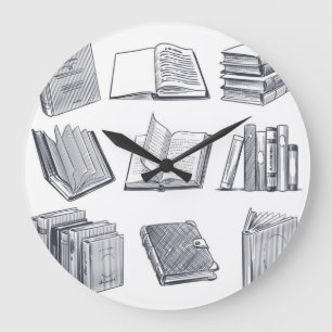 Buchmuster Große Wanduhr
