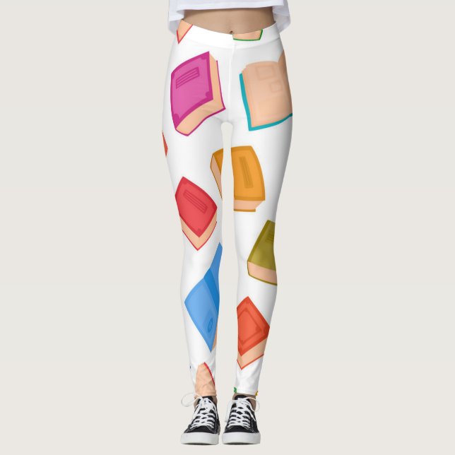 Buchmuster Leggings (Vorderseite)