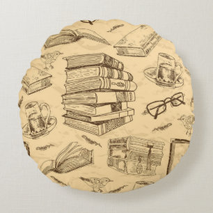 Buchmuster Rundes Kissen