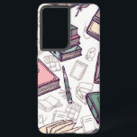 Buchmuster Samsung Galaxy Hülle<br><div class="desc">Für Buchliebhaber</div>