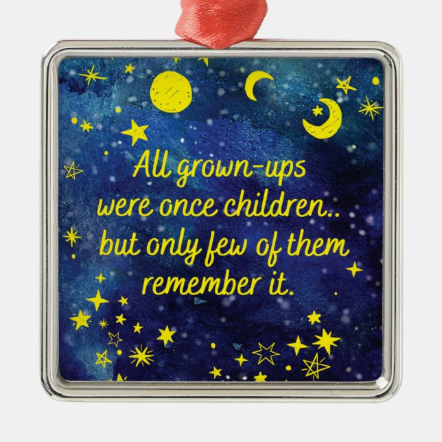 Buchpreis der kleine Prinz Ornament Aus Metall (Vorne)