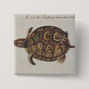 Buchsbaum-Schildkröte Button