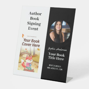 Buchsignierung Autor Buch Launch Promotional Ped Sockelschild