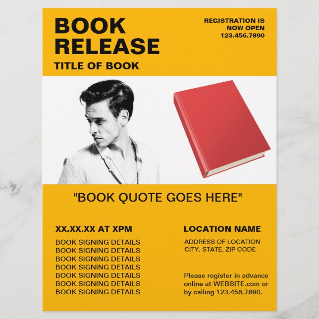 Buchsignierung und Release-Flyer - Sammlung von Au Flyer (Vorne)