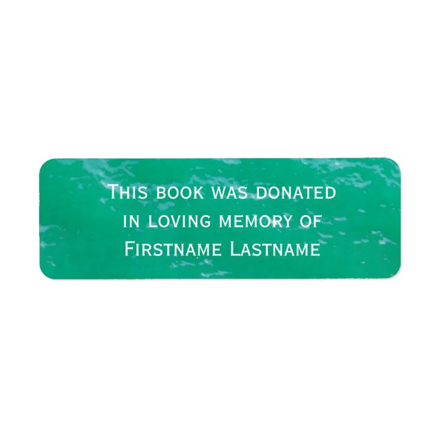 Buchspendensticker Wasser (Vorne)