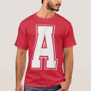 Buchstabe A - Alphabet Fett Großbuchstabe Initiale T-Shirt