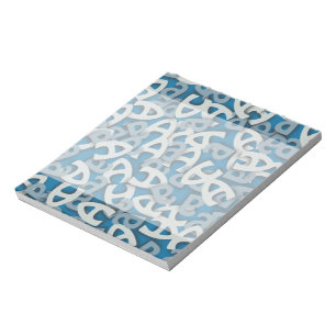 Buchstabe A Blau Notizblock
