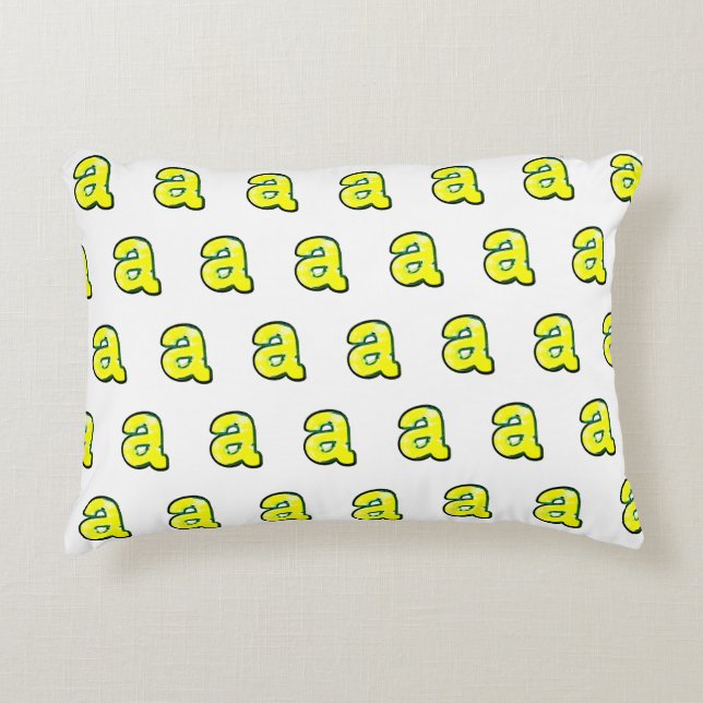 Buchstabe "a" dekokissen (Vorderseite)