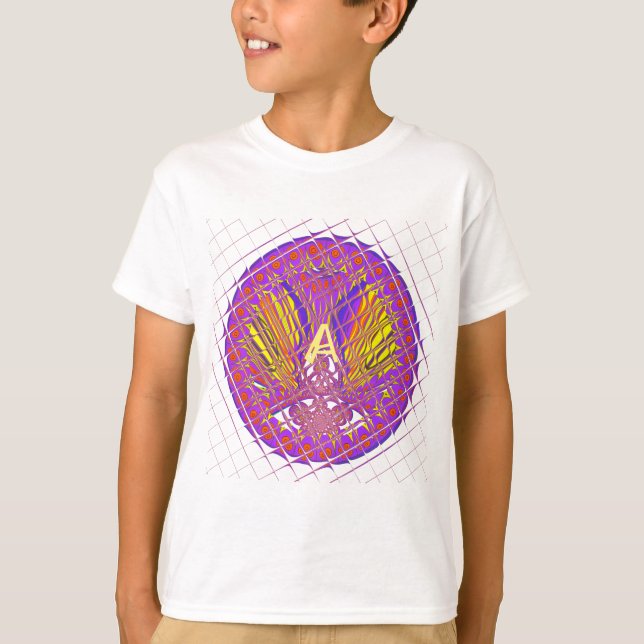 Buchstabe A, farbiges Logo T-Shirt (Vorderseite)